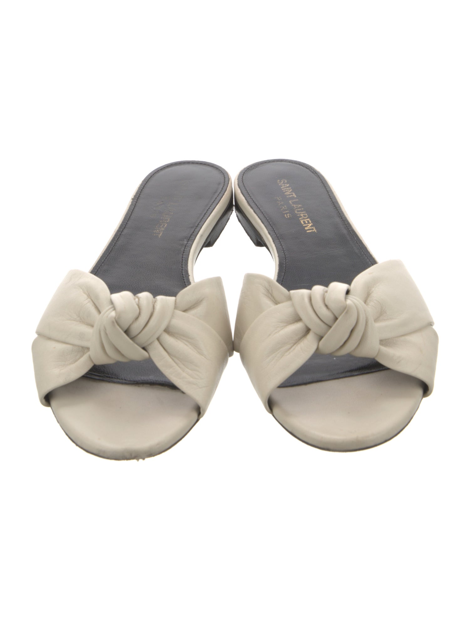 Saint Laurent Leather Slides